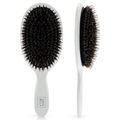 Mixed Nylon & Boar Bristle Brush - White Gloss